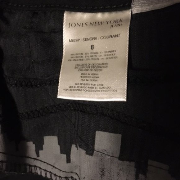 Jones New York Jeans Missy Señora Great Jones Jeggings - Picture 9 of 10